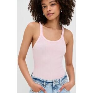 RE/DONE X Hanes Ribbed Tank Top in Rosita Tie Dye XS